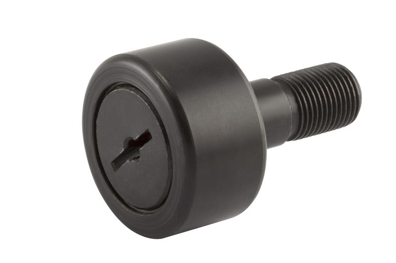 Игольчатый опорный ролик с цапфой RBC CS56L, бочкообразный, с уплотнением, со шлицем под отвёртку