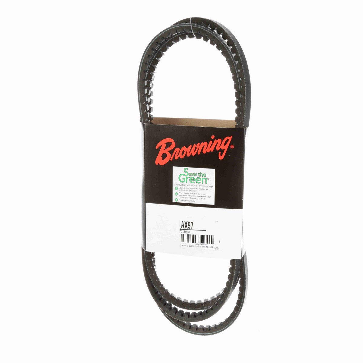 Browning EPDM Notched Belt 98% Efficient - AX97