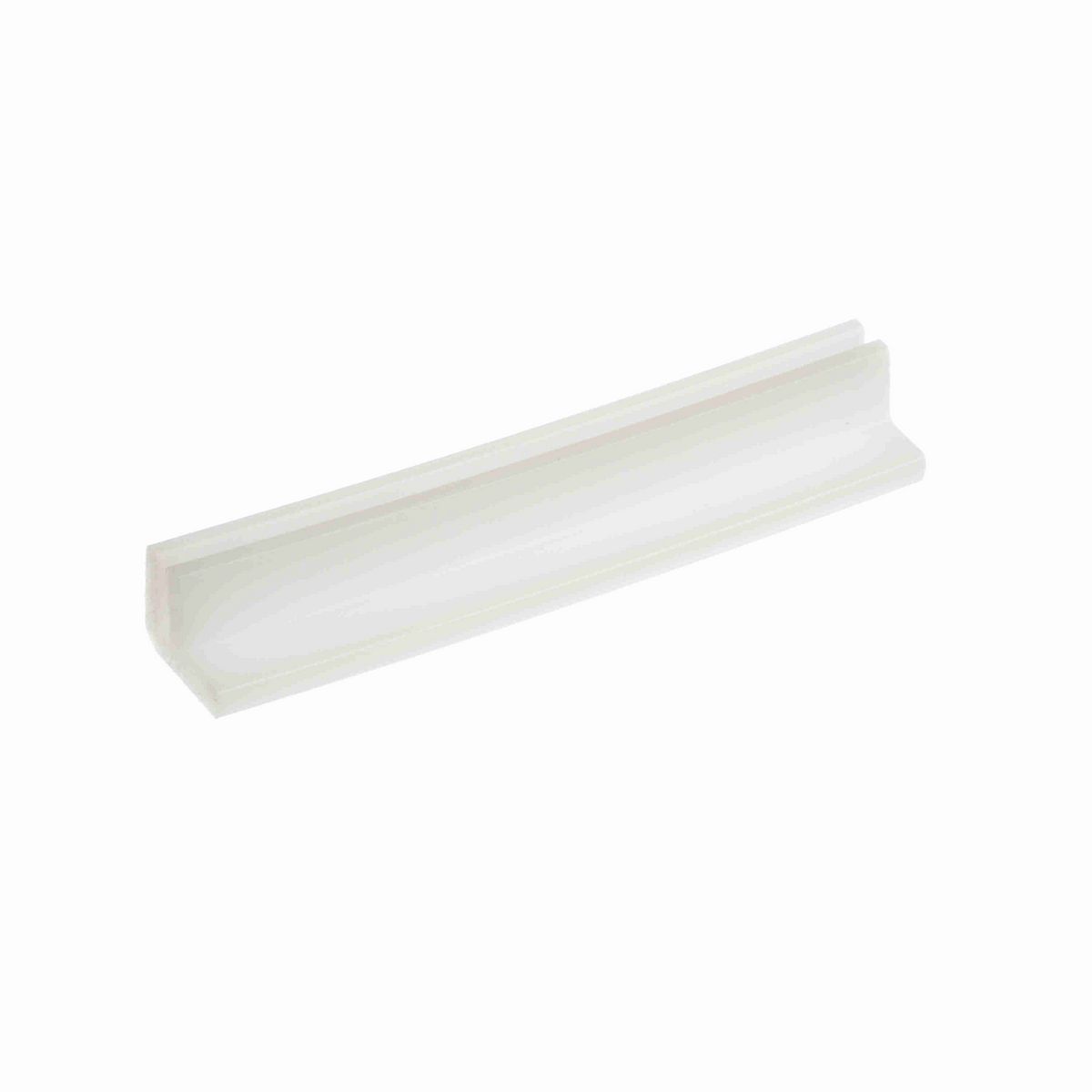 System Plast Bar Cap: 1.13"W X 0.92"H X 240"L White UHMW-PE - VG-P7GAHD-20