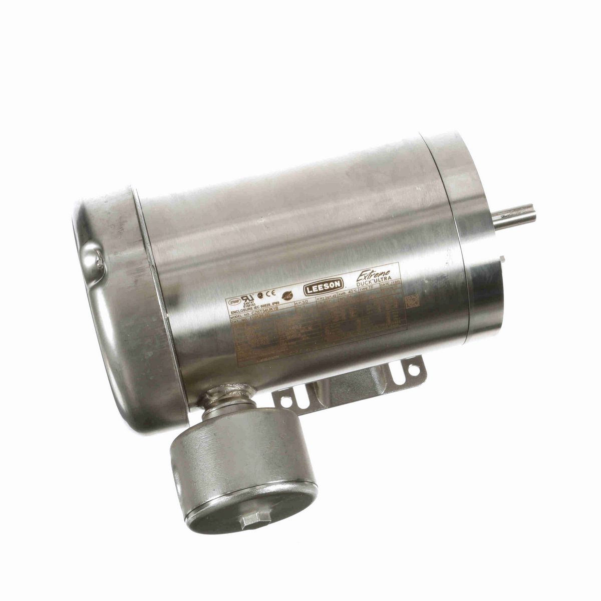 LEESON Extreme Duck® Ultra General Purpose Motor, 3 & 2 HP, 3 Ph, 60 & 50 Hz, 230/460 & 190/380 V, 3600 & 3000 RPM, 56C Frame, TEFC - 119526.00