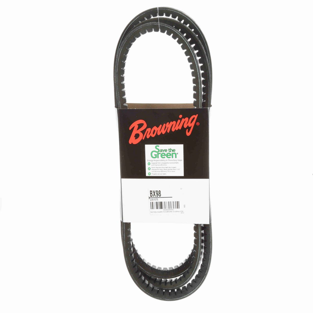 Browning EPDM Notched Belt 98% Efficient - BX98