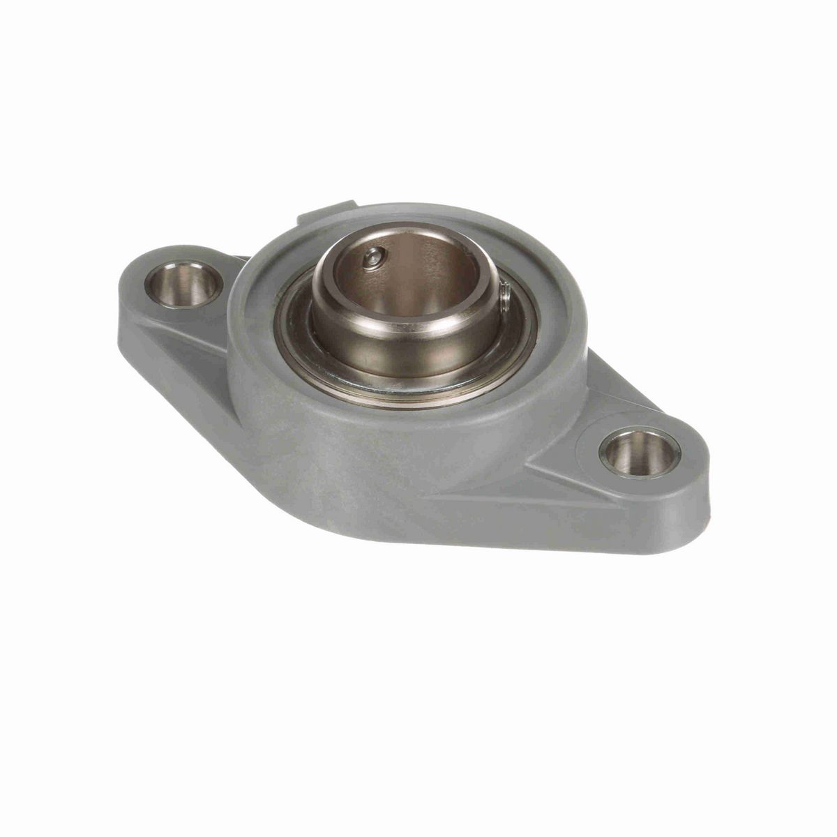 Sealmaster Mounted Composite Two Bolt Flange Ball Bearing - 52100 Bearing Steel, Phosphorus Nickel Coated - Setscrew Lock - Corrosion Resistant - Reduced Maintenance - Lubed for Life - CRFTC-PN16 RMW