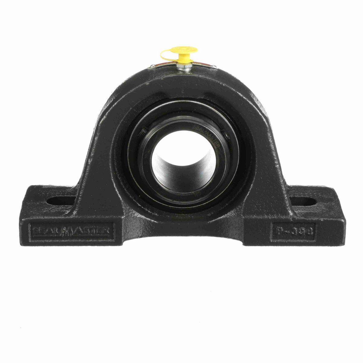 Sealmaster Mounted Cast Iron Two Bolt Pillow Block Ball Bearing - 52100 Bearing Steel, Black Oxided - Double Setscrew Lock - MPD-27