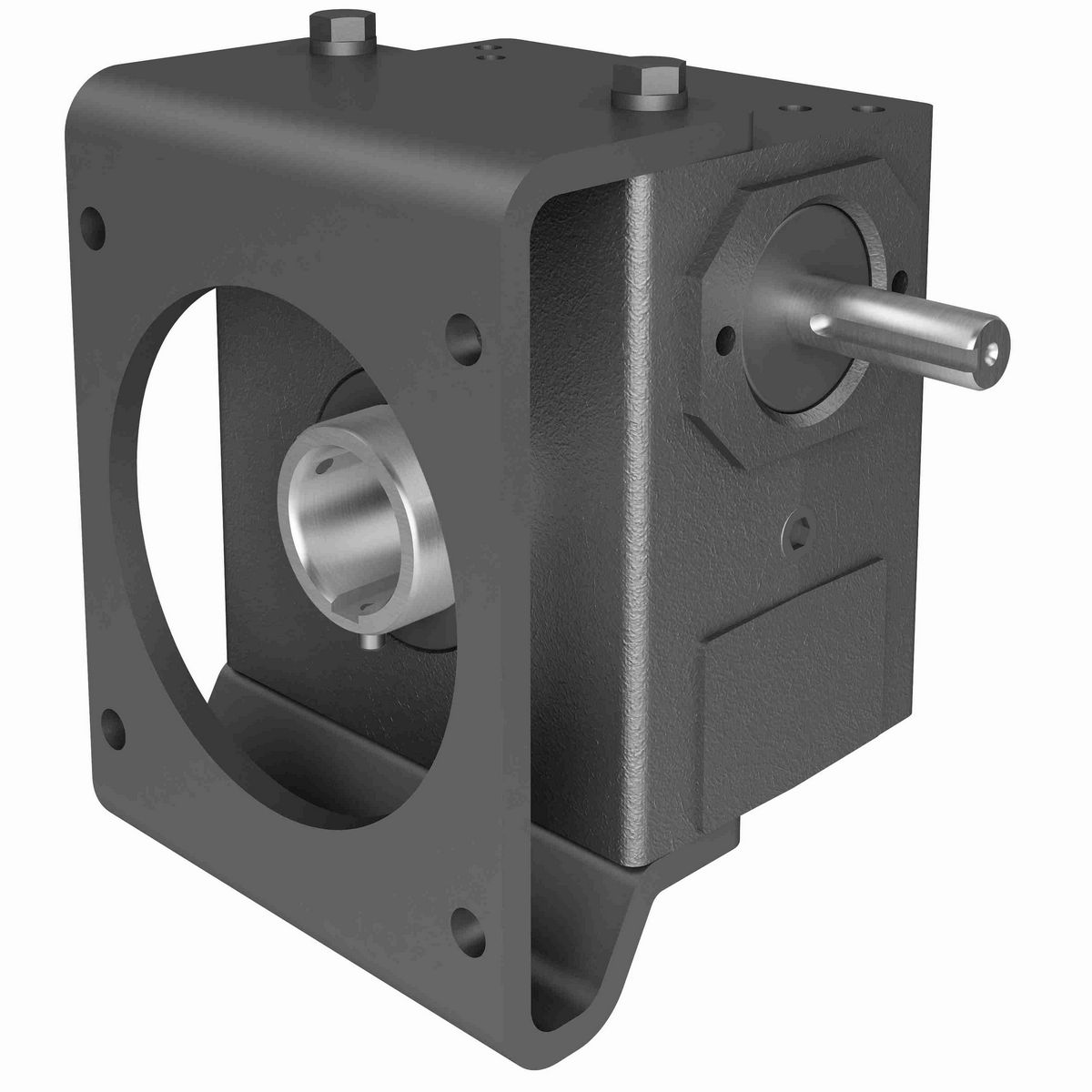 Hub City PowerCubeX Worm Gear Reducer Cast Iron Single-Reduction Worm Reducer - 213 50/1 L WR 1.188