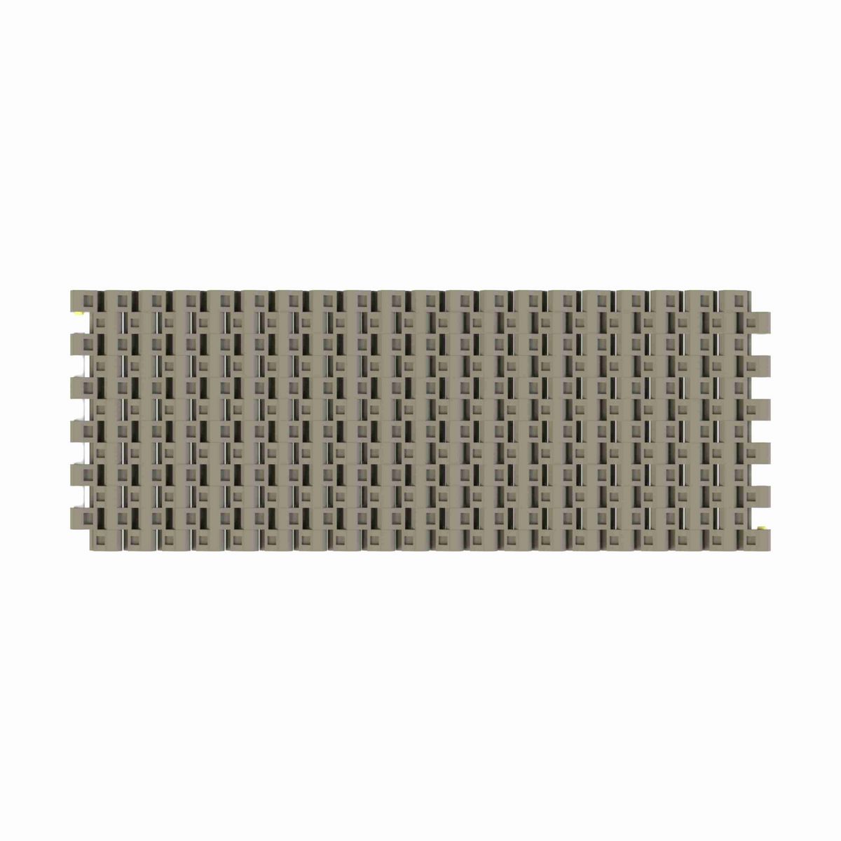 Rexnord 1505 RubberTop® Straight Running RubberTop®, Material: Grey Tough Composite, Width: 4.5in, Pitch: 15mm - TCF1505-4.5