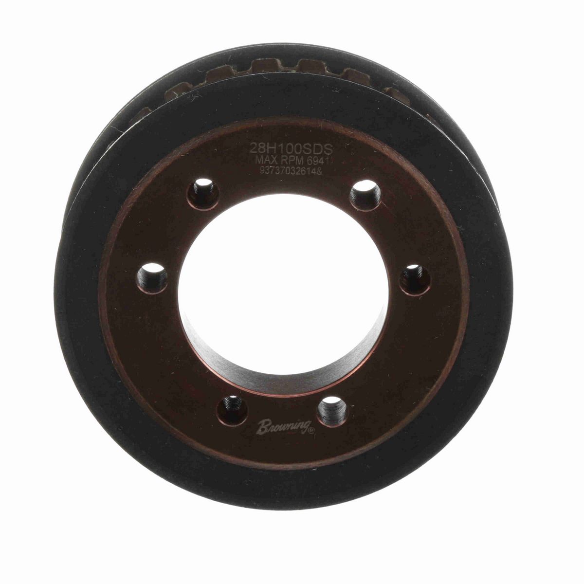 Browning Steel Bushed Bore Gearbelt Pulley - 28H100SDS