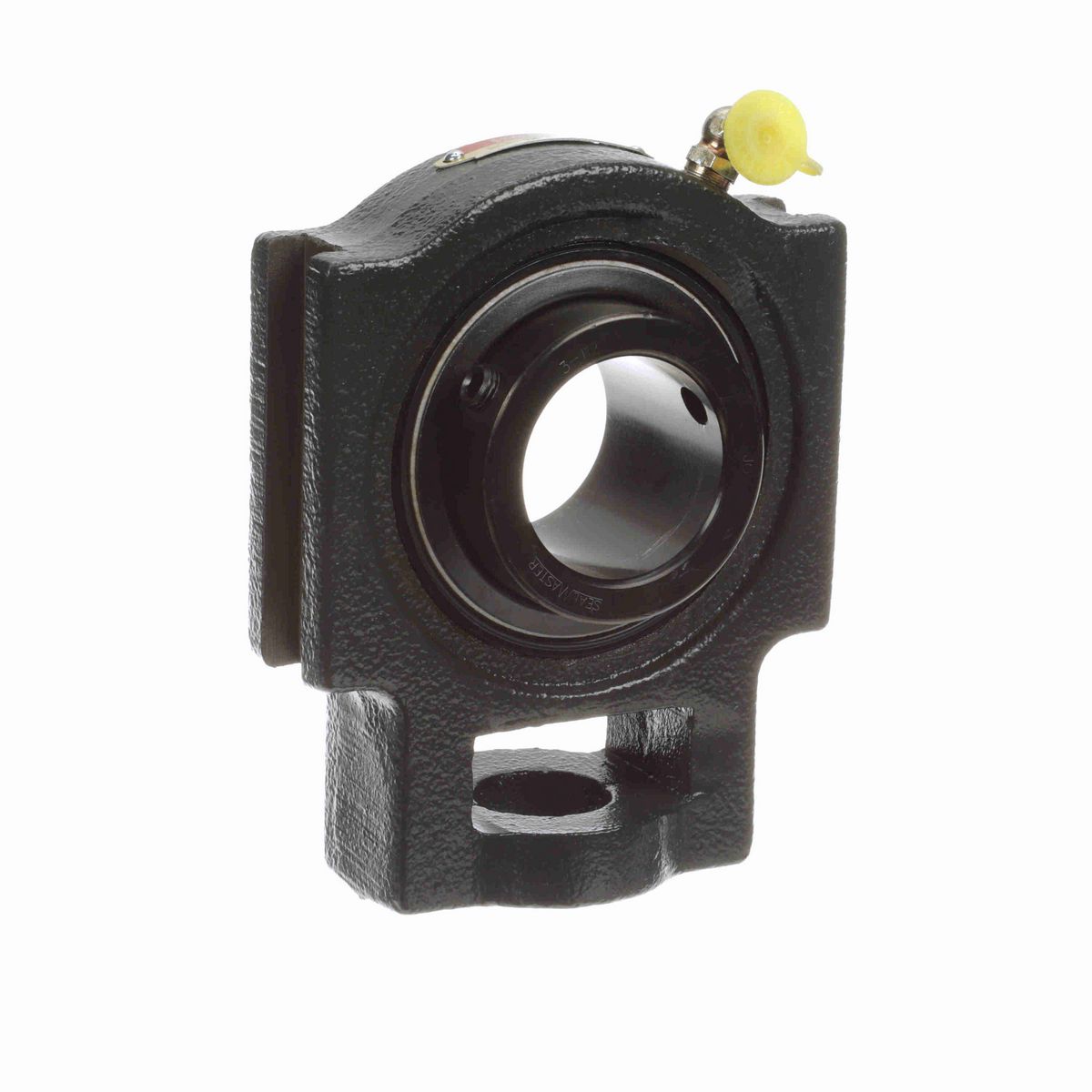 Sealmaster Mounted Cast Iron Wide Slot Take Up Ball Bearing - 52100 Bearing Steel, Black Oxided - Setscrew Lock - MST-28