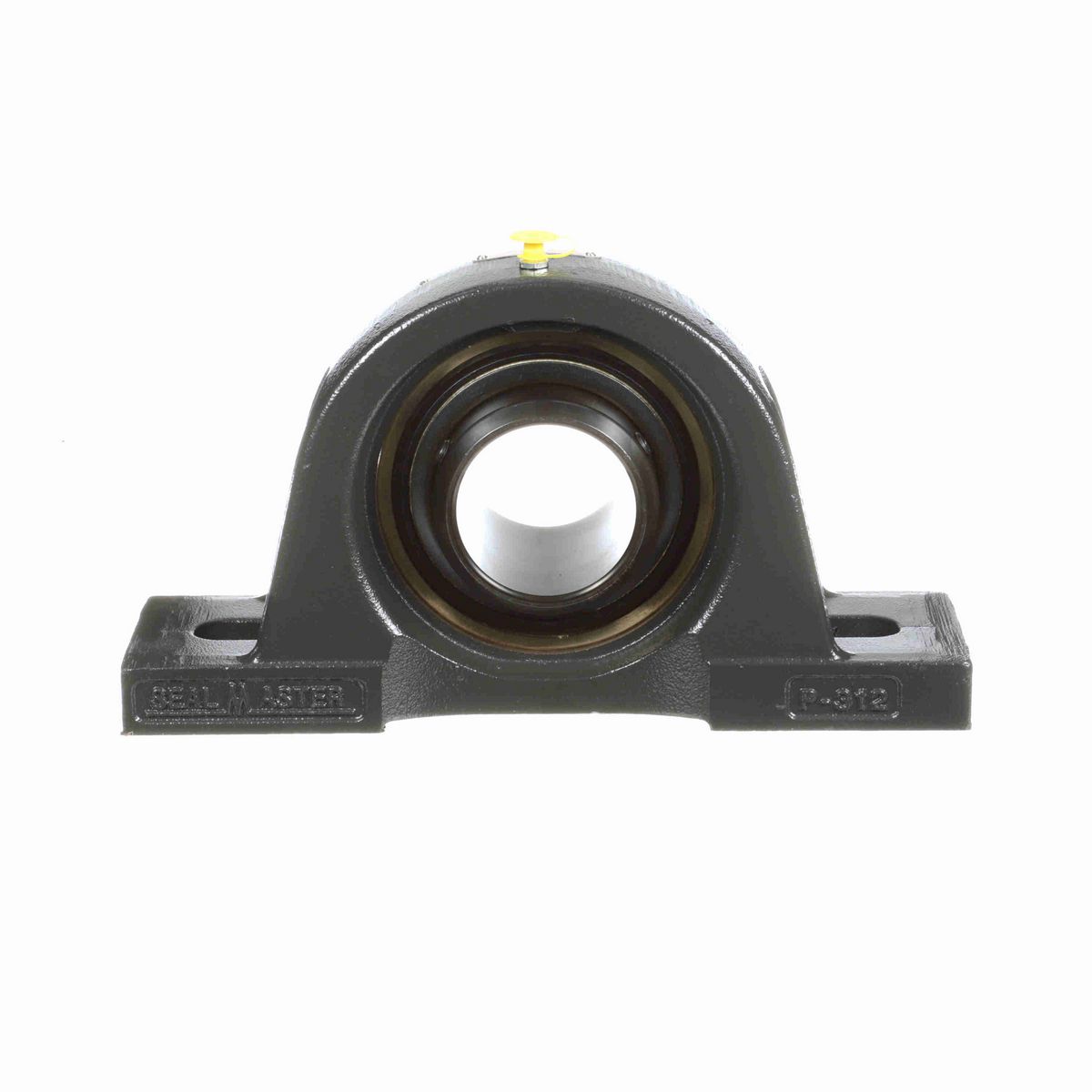 Sealmaster Mounted Cast Iron Two Bolt Pillow Block Ball Bearing - 52100 Bearing Steel, Black Oxided - Double Setscrew Lock - EMPD-43