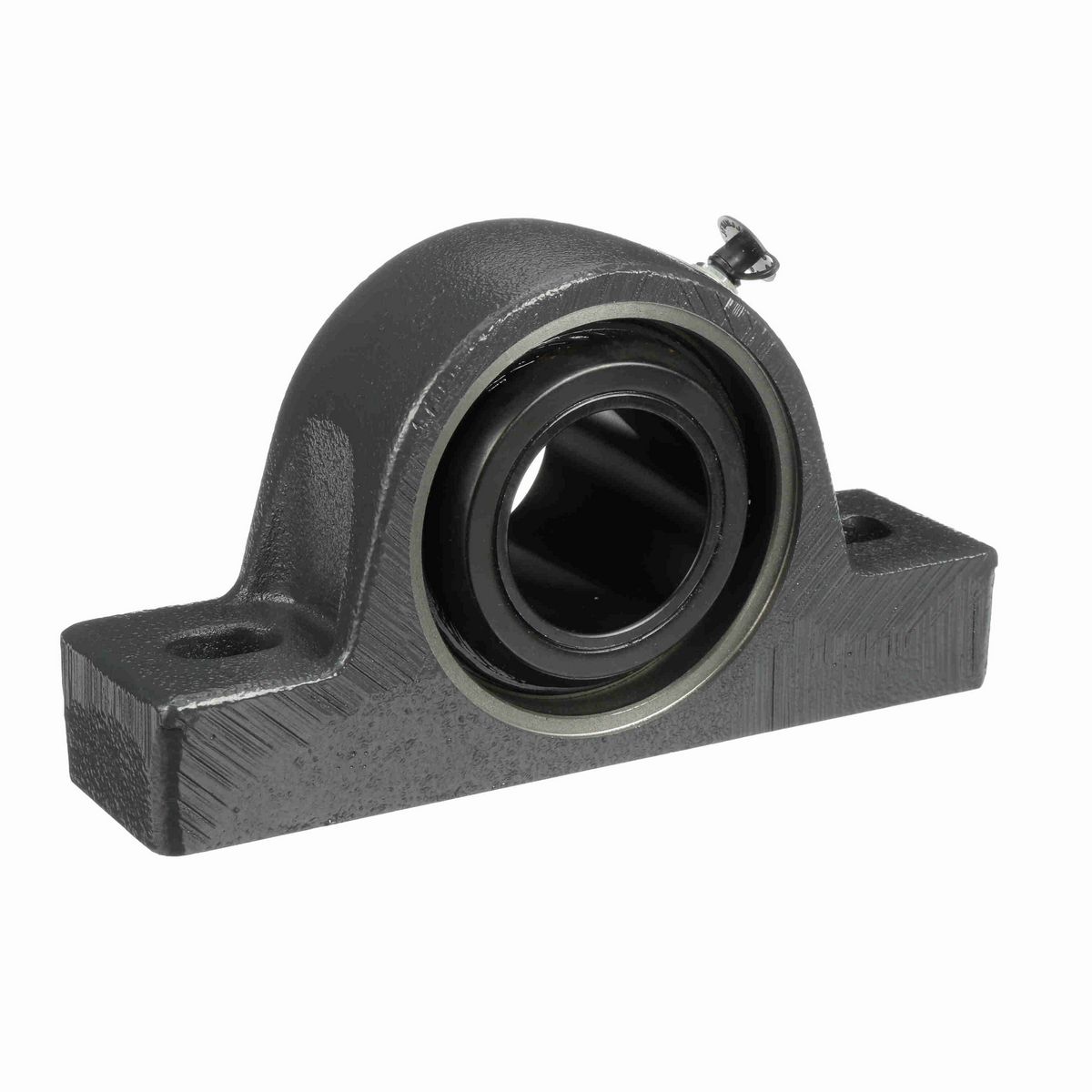 Sealmaster Mounted Cast Iron Two Bolt Pillow Block Spherical Roller - 52100 Bearing Steel, Black Oxided - Collar Mount Lock - USRB5000-200
