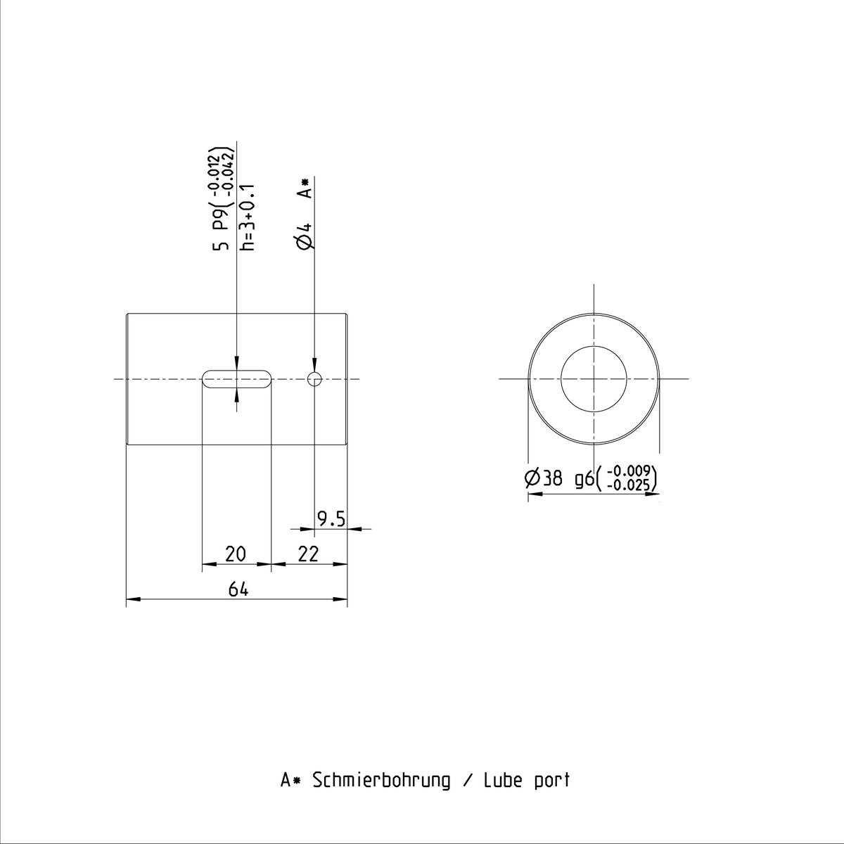 Одинарная цилиндрическая гайка Bosch Rexroth ZEM-E-S 20X20RX3,5-2 [R151217012]