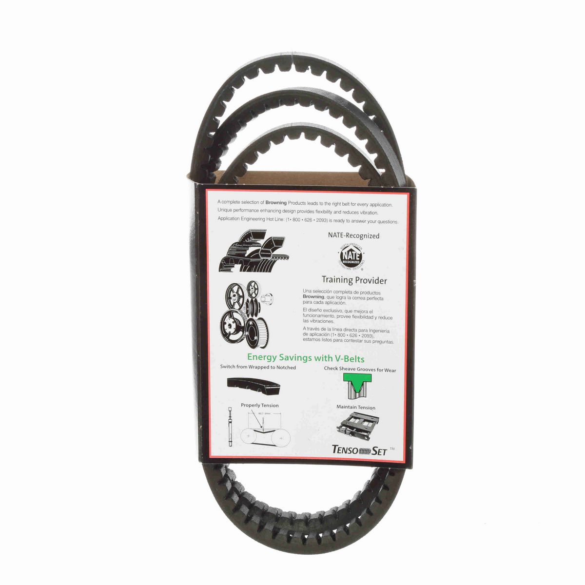 Browning EPDM Notched Belt 98% Efficient - AX71