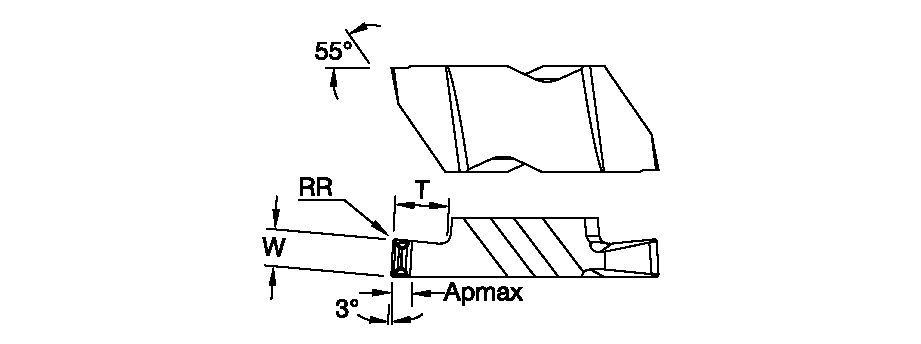 Top Notch Groove and Turn Inserts Kennametal NG-K - Groove and Turn - Chip Control [1817719]