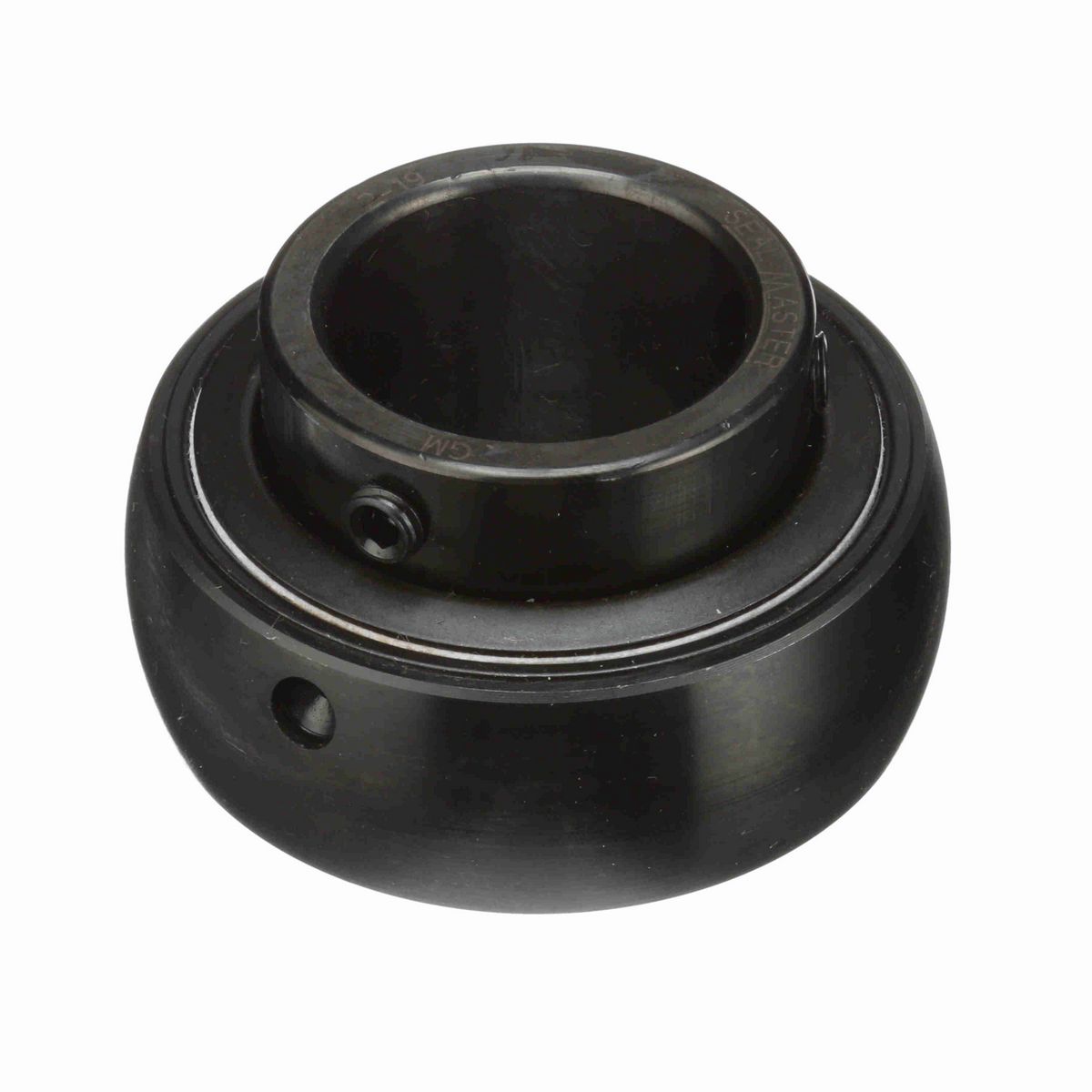 Sealmaster Mounted Insert Only Ball Bearing - 52100 Bearing Steel, Black Oxided - Setscrew Lock - 2-19