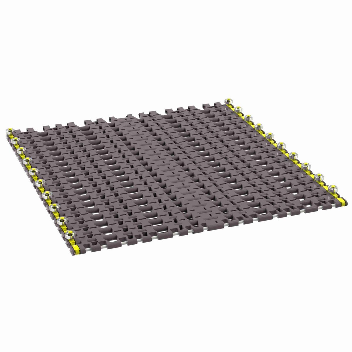 Rexnord 7956B Side-flexing Flush Grid, Material: Brown High Performance, Width: 24in, Pitch: 1.25in - 10324710