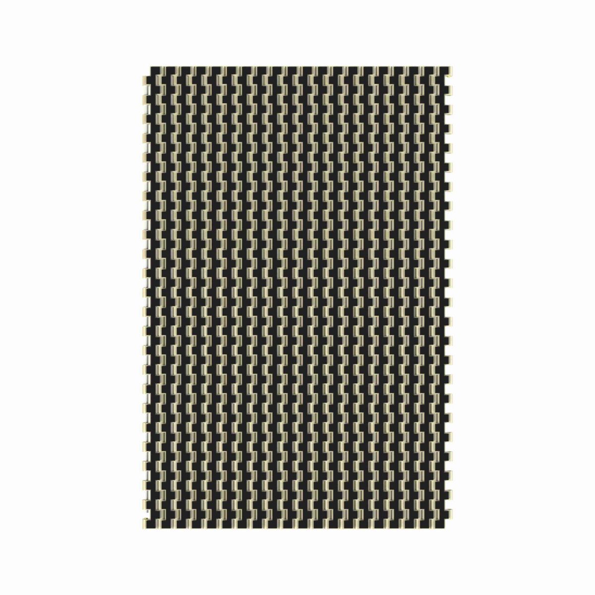 Rexnord 1505 RubberTop® Straight Running RubberTop®, Material: Beige High Temperature, Width: 21in, Pitch: 15mm - 10714019