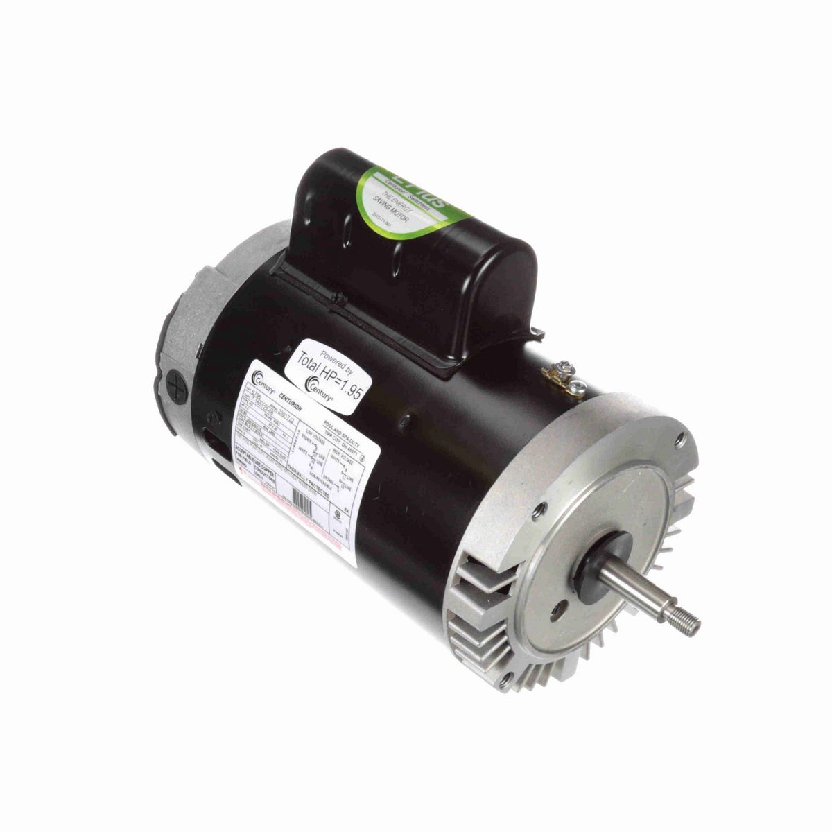 Century Pool Pump Motor, 1.5 HP, 1 Ph, 60 Hz, 208-230/115 V, 3600 RPM, P56J Frame, DP - B796