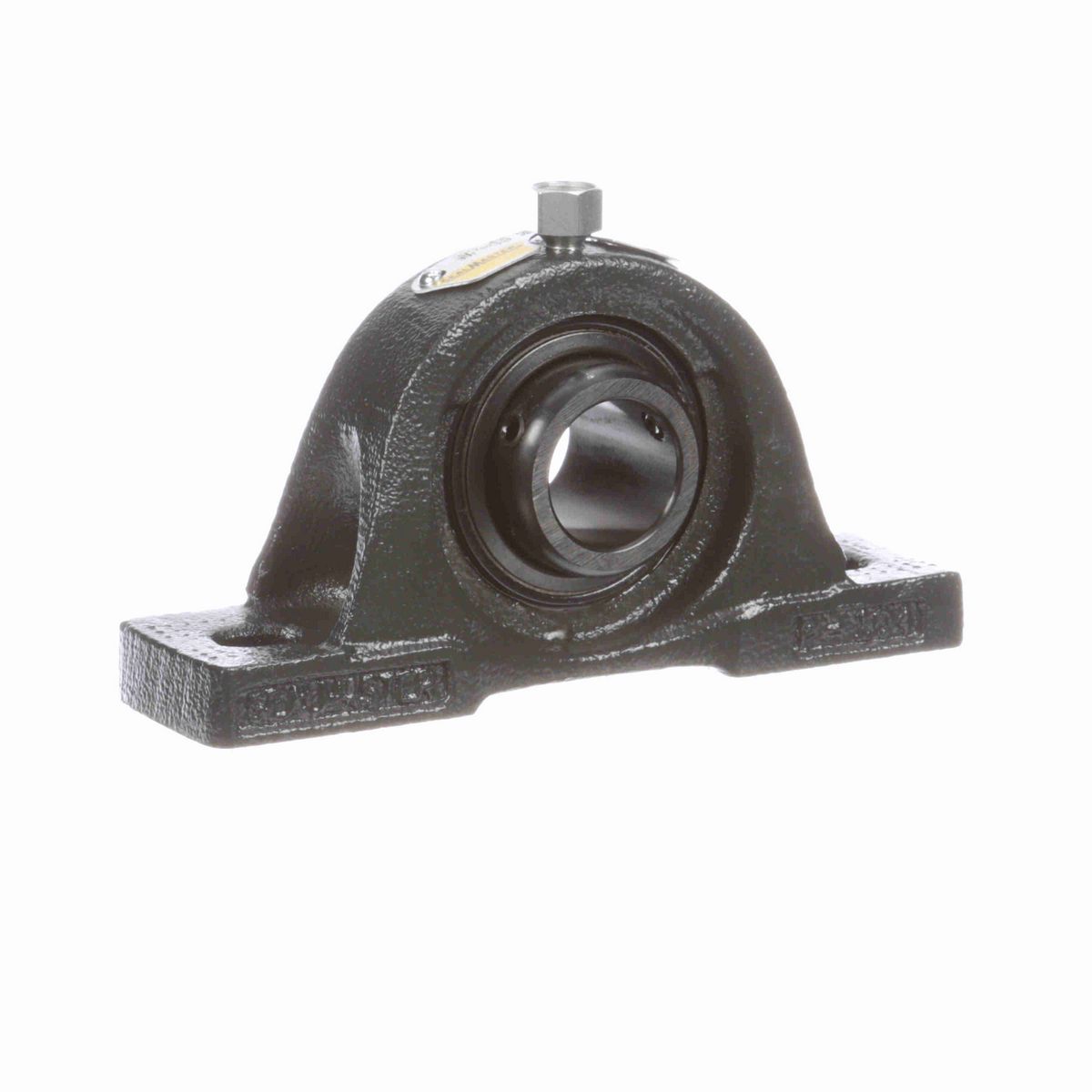Sealmaster Mounted Cast Iron Two Bolt Pillow Block Ball Bearing - 52100 Bearing Steel, Black Oxided - Setscrew Lock - Extra Low Drag - NP-15 XLO