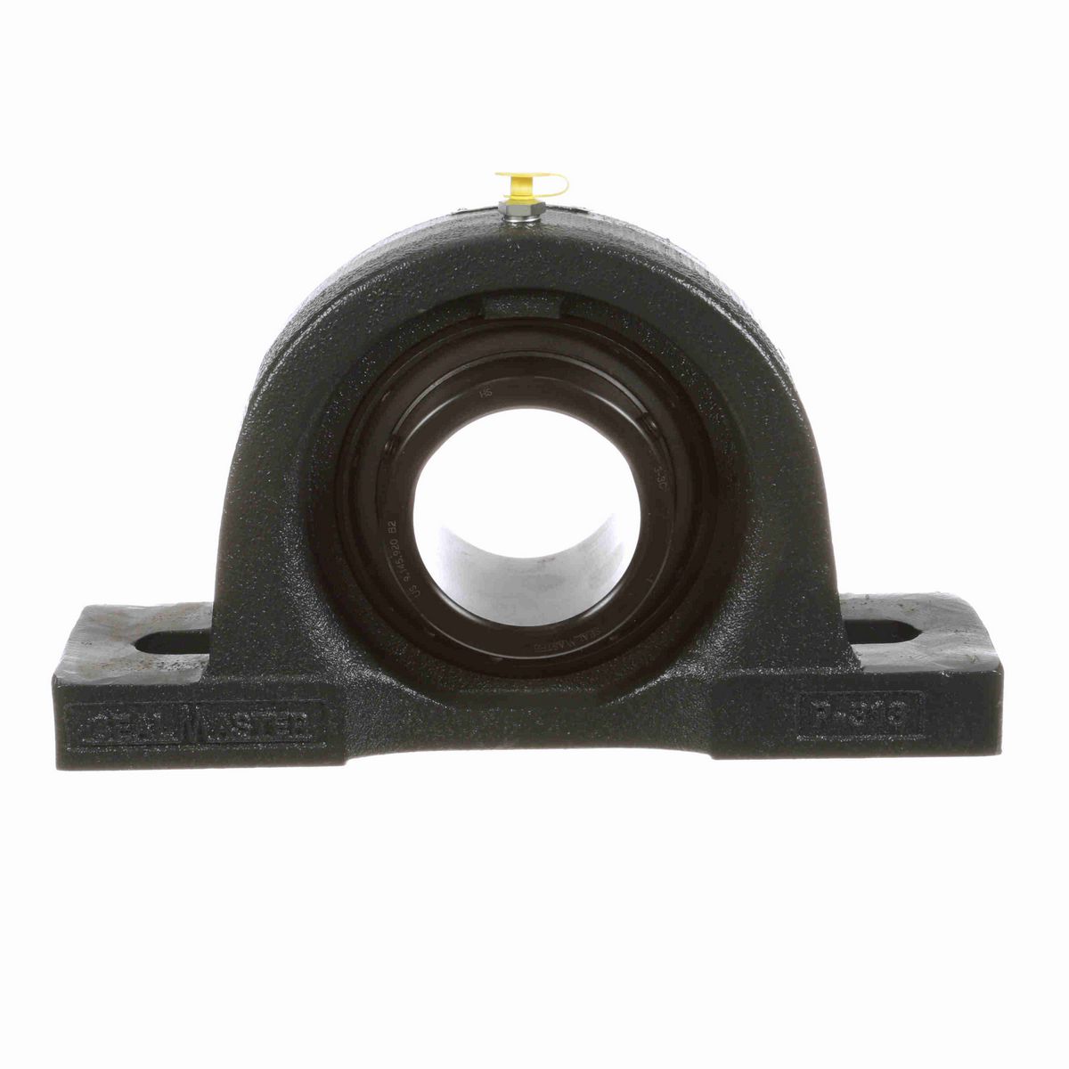 Sealmaster Mounted Cast Iron Two Bolt Pillow Block Ball Bearing - 52100 Bearing Steel, Black Oxided - Setscrew Lock - MP-48C
