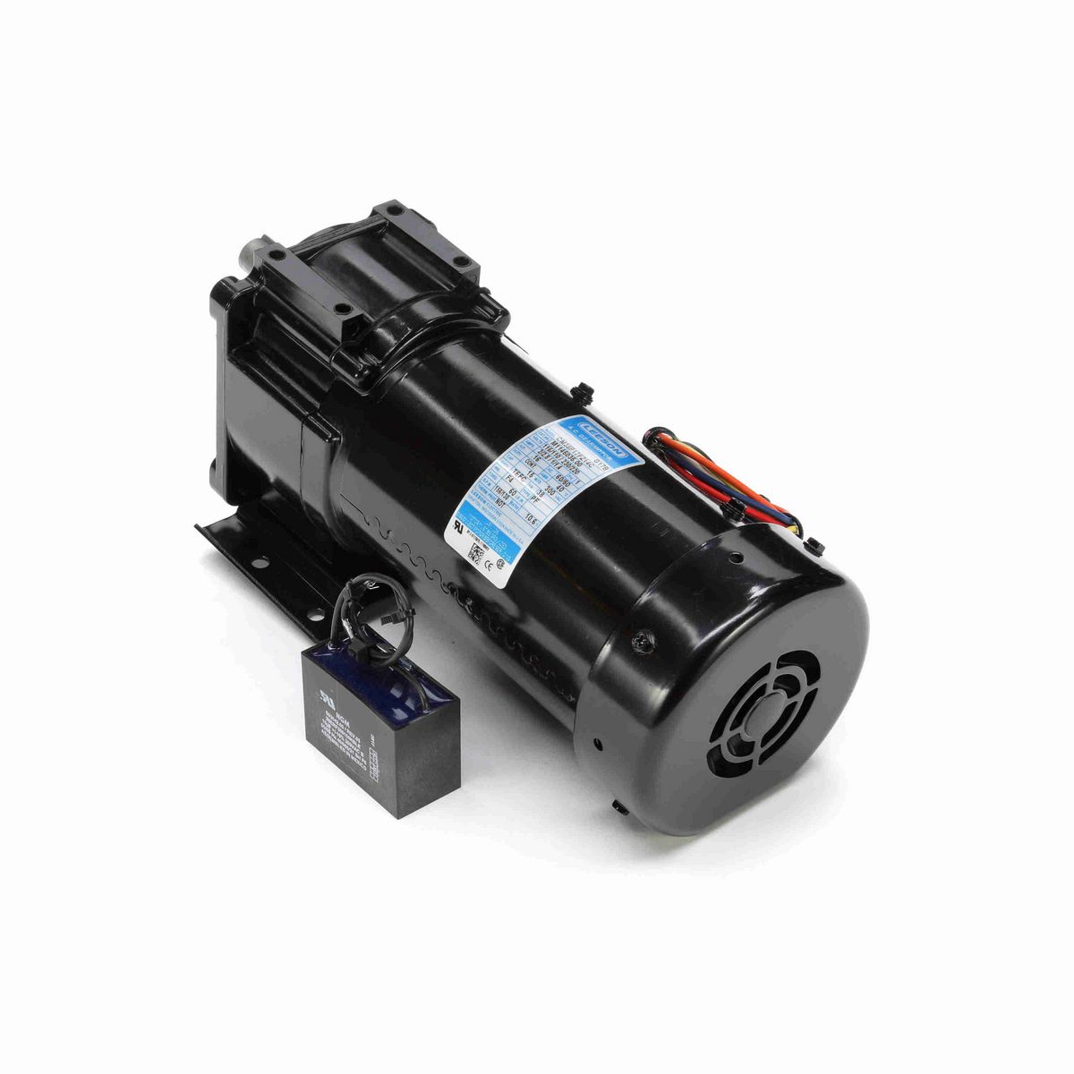 LEESON Parallel Shaft Gearmotor, 0.16 HP, 1 Ph, 60 Hz, 110 V, 156 RPM, 38 Frame, TEFC - M1145035.00