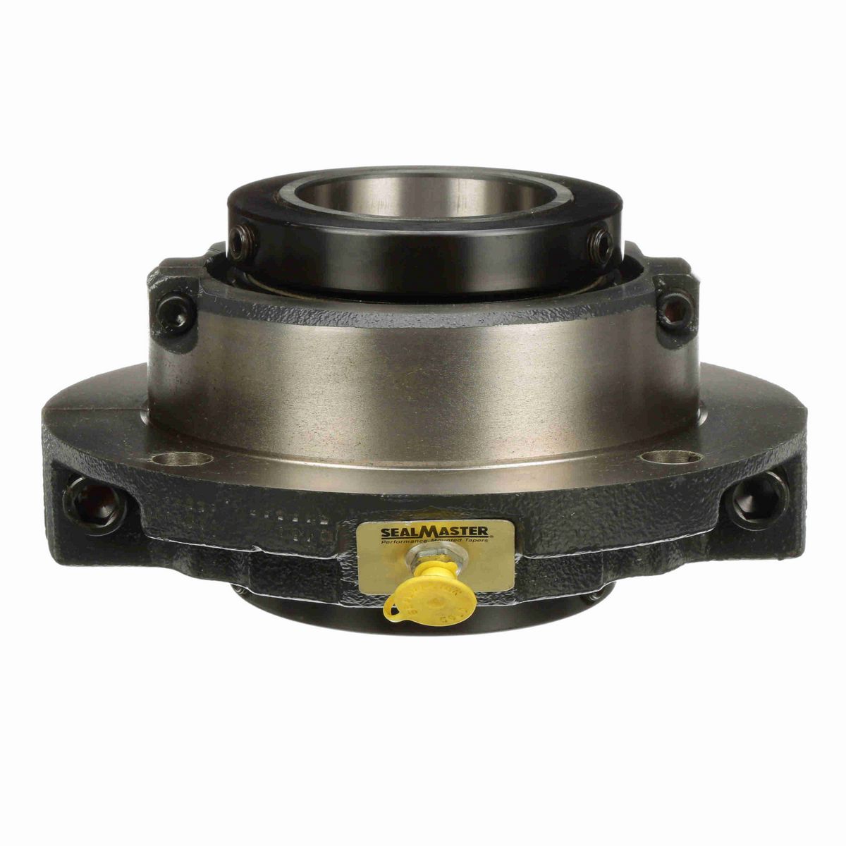 Sealmaster Mounted Cast Iron Piloted Flange Tapered Roller - 52100 Bearing Steel - Double Collar Mount Lock - RFP 208C
