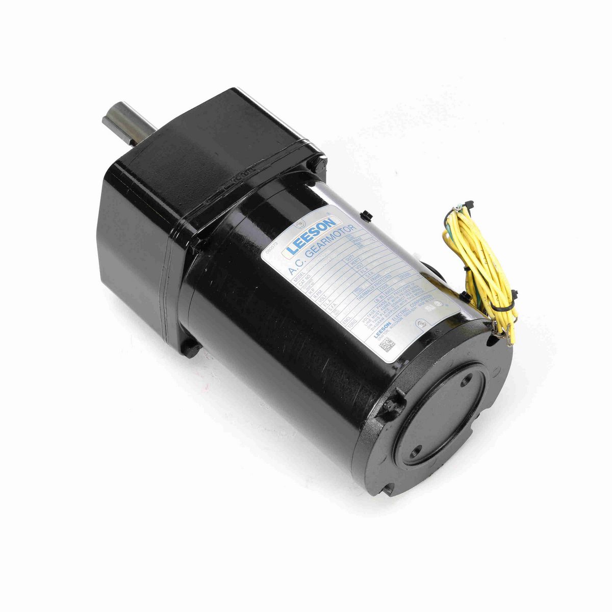 LEESON Parallel Shaft Gearmotor, 0.08 HP, 1 Ph, 60 Hz, 110 V, 9 RPM, L42Y Frame, TENV - 096001.00