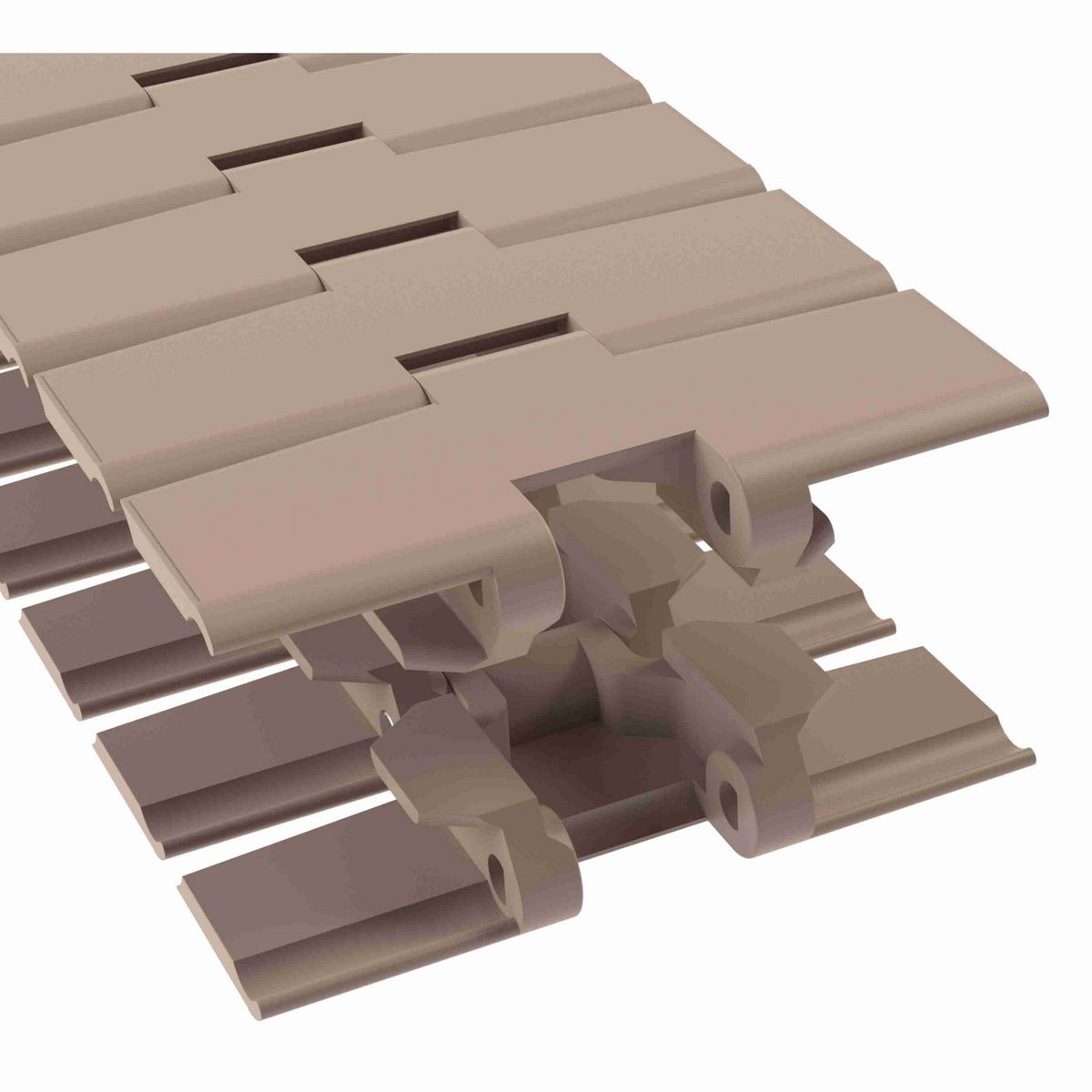 Rexnord 879TAB Side-flexing Solid Top, Material: Tan Low Friction, Width: 4.5in, Pitch: 1.5in - LF879TK4-1/2