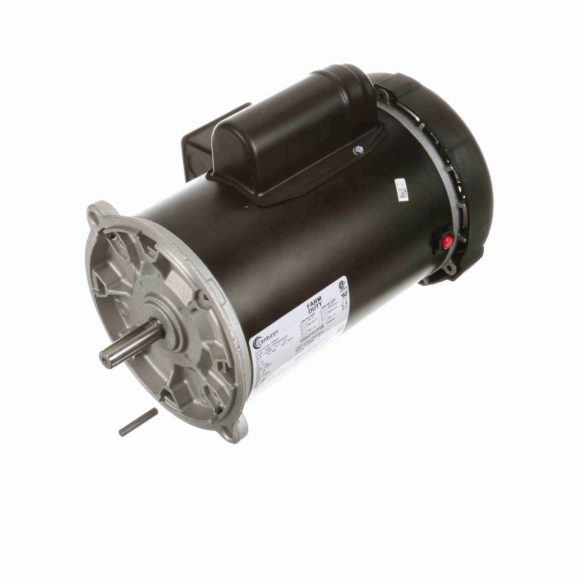 Century Auger Drive Motor, 1.0 HP, 1 Ph, 60 Hz, 115/230 V, 1800 RPM, 56N Frame, TEFC - C333V1