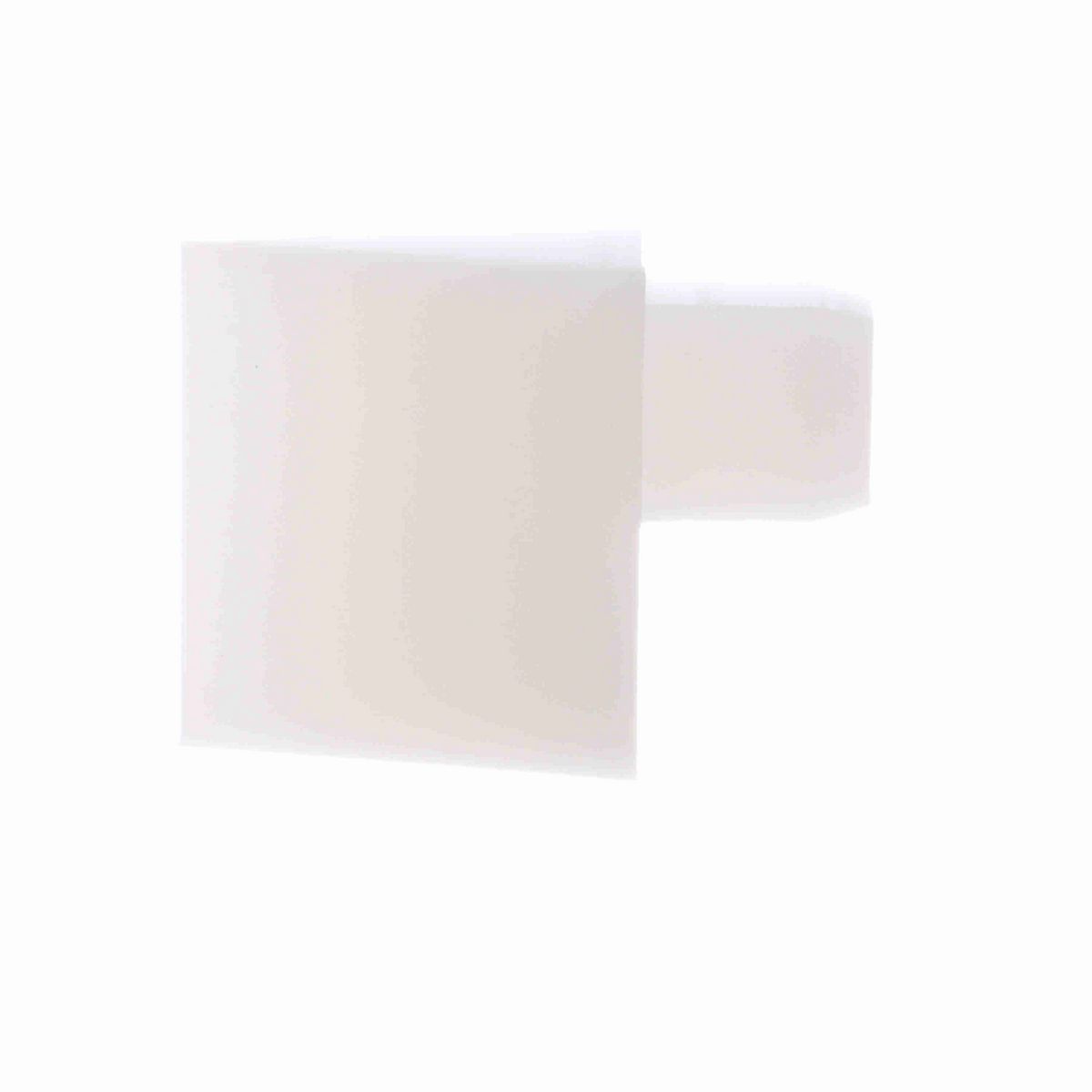 System Plast Nose/Side Plow: 2.25"W X 1"H X 2"L White UHMW-PE - VG-LDA-100NP