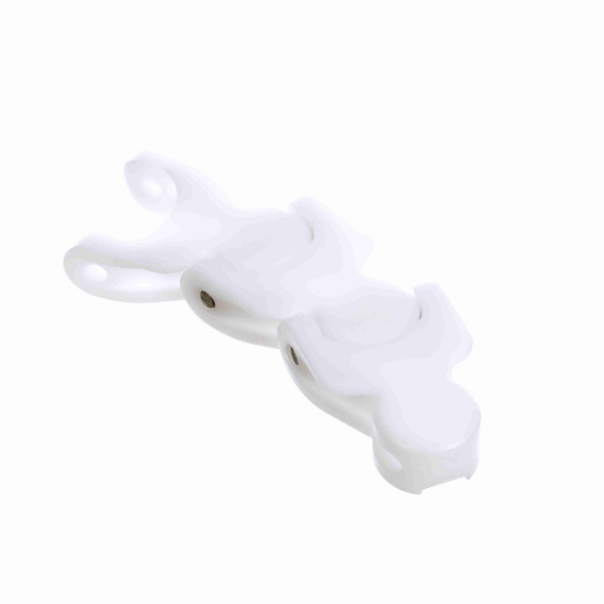 System Plast 1700 Side-flexing Solid Top, Material: White Low Friction, Width: 55mm, Pitch: 50mm - LFW1700