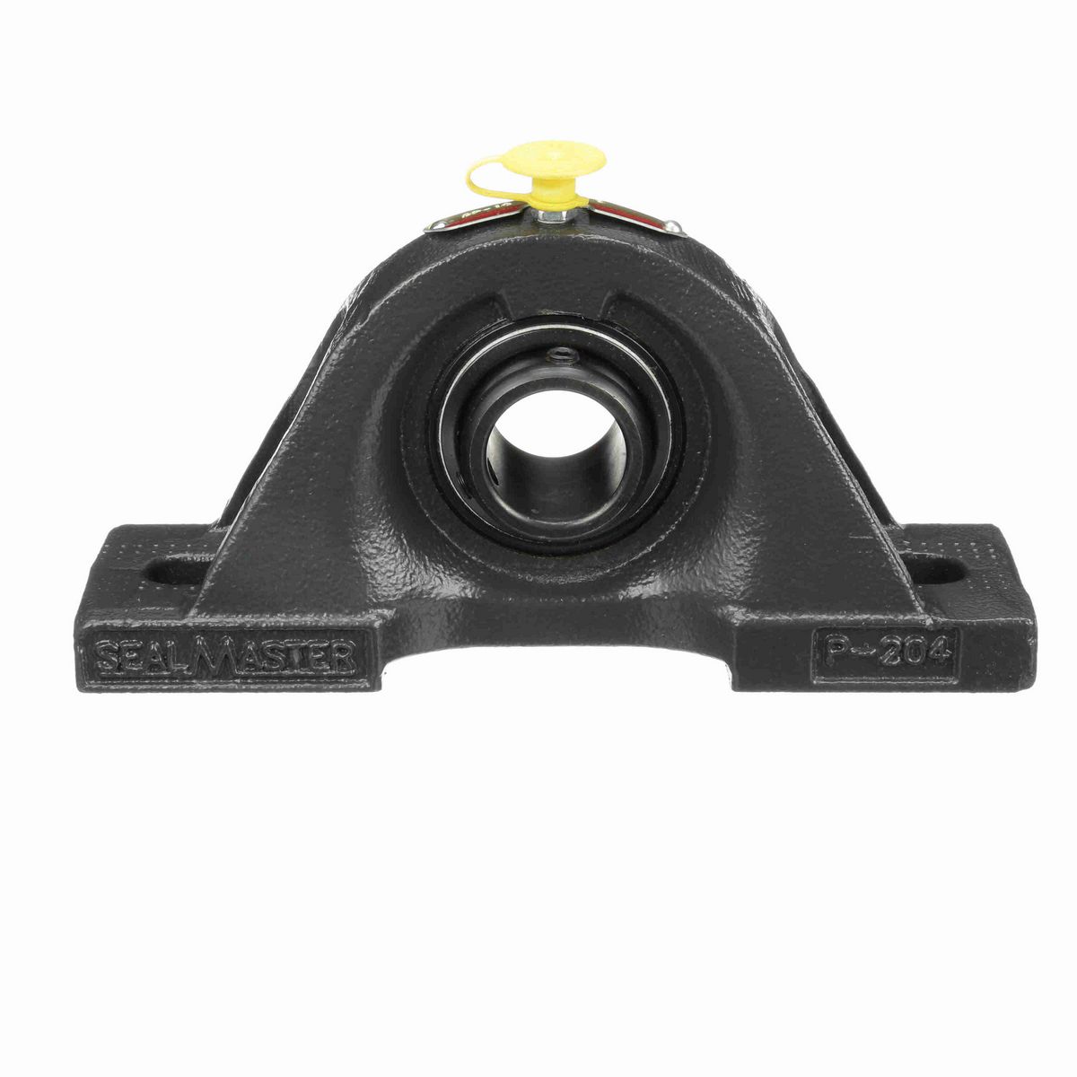 Sealmaster Mounted Cast Iron Two Bolt Pillow Block Ball Bearing - 52100 Bearing Steel, Black Oxided - Setscrew Lock - SP-16