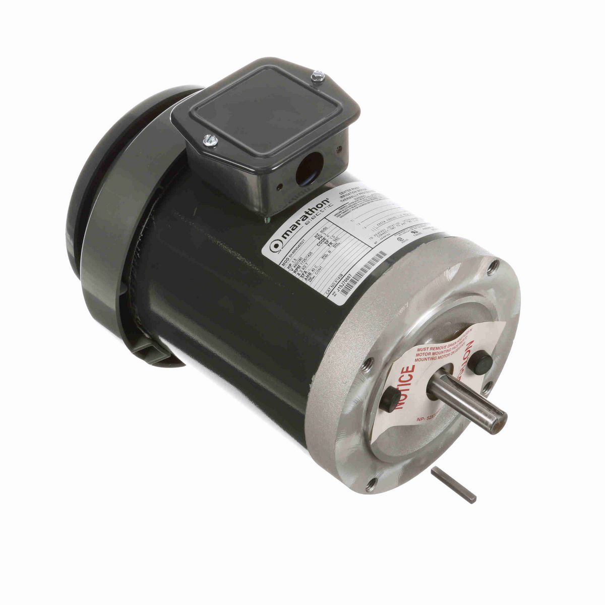 LEESON General Purpose Farm Duty Motor, 1.50 HP, 3 Ph, 60 Hz, 460/380 V, 1800 RPM, 56C Frame, TEFC - K1438