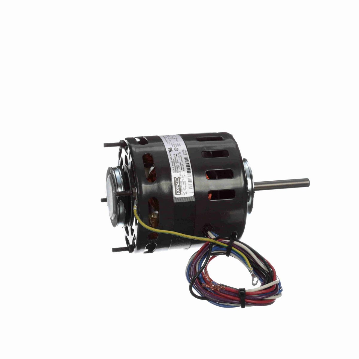 FASCO Refrigeration Motor, 1/20 HP, 1 Ph, 50/60 Hz, 115/208-230 V, 1550 RPM, 1 Speed, 4.4" Diameter, OAO - D484