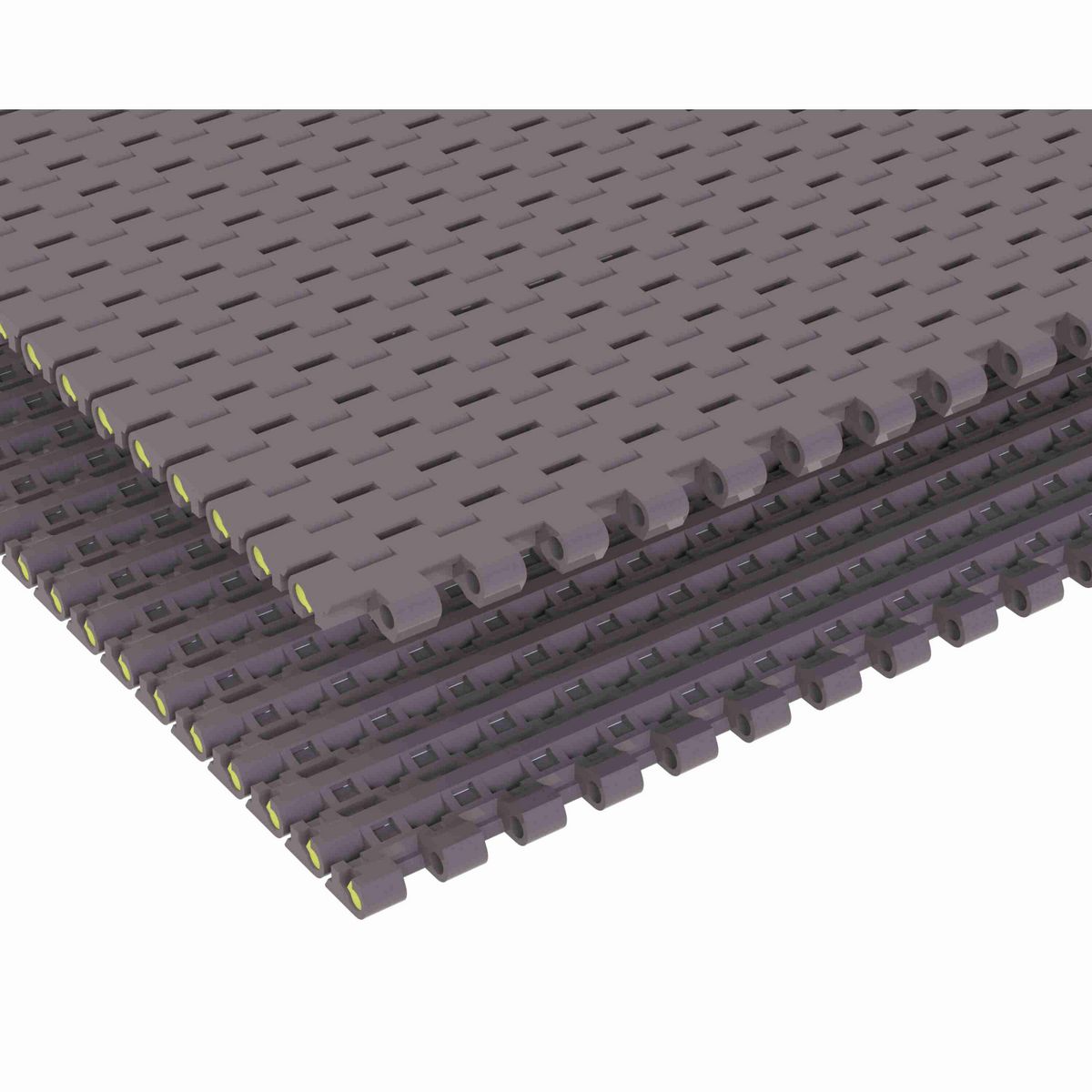 Rexnord 1505 Straight Running Solid Top, Material: Brown High Performance, Width: 7.5in, Pitch: 15mm - HP1505-7.5