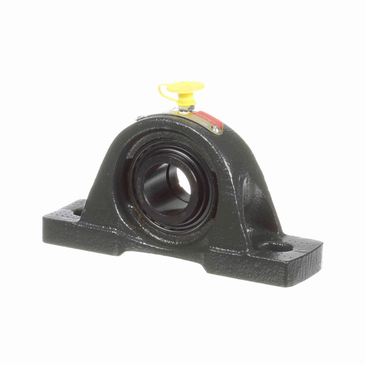 Sealmaster Mounted Cast Iron Two Bolt Pillow Block Ball Bearing - 52100 Bearing Steel, Black Oxided - Concentric Lock - NP-16TC
