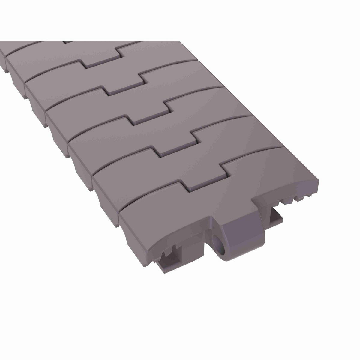 Rexnord 1055 FTTAB Side-flexing Solid Top, Material: Brown High Performance, Width: 4.5in, Pitch: 1in - 749.10.40