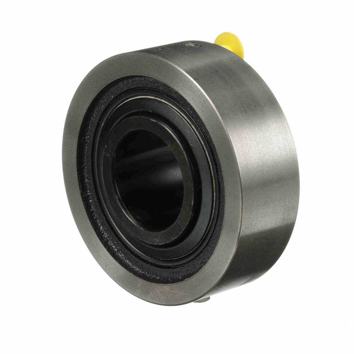 Sealmaster Mounted Cast Iron Cylindrical Cartridge Ball Bearing - 52100 Bearing Steel, Black Oxided - Setscrew Lock - SC-27