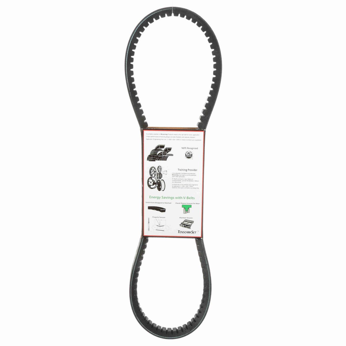 Browning EPDM Notched Belt 98% Efficient - BX39