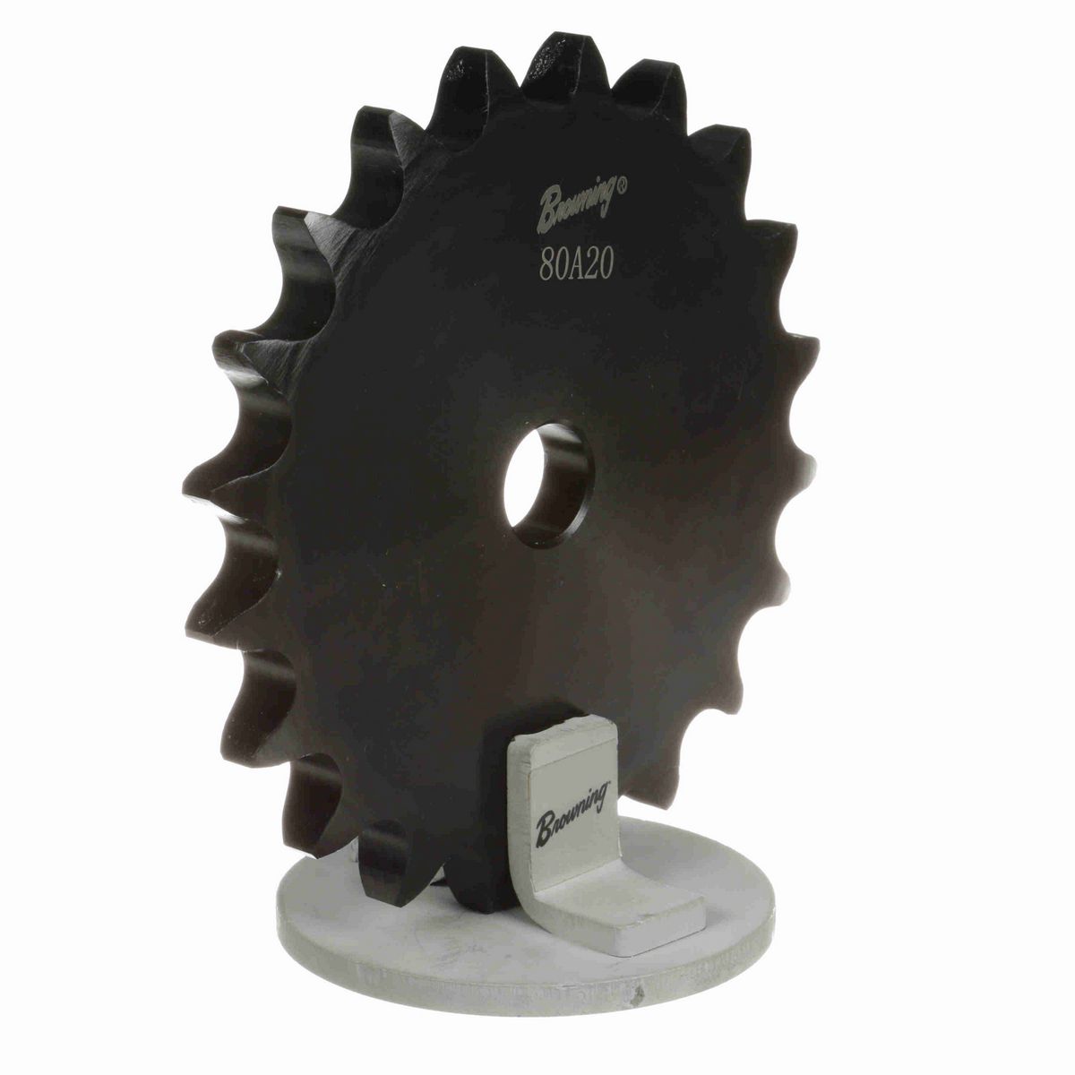 Browning Steel Minimum Plain Bore Roller Chain Sprocket - 80A20