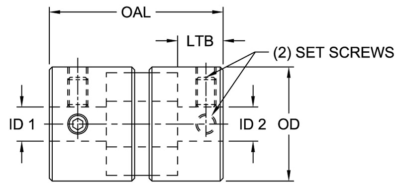 MSF Series - Mini Soft Set Screw Style Coupling Hubs - Inch (Imperial) Bores Timken 68514458039