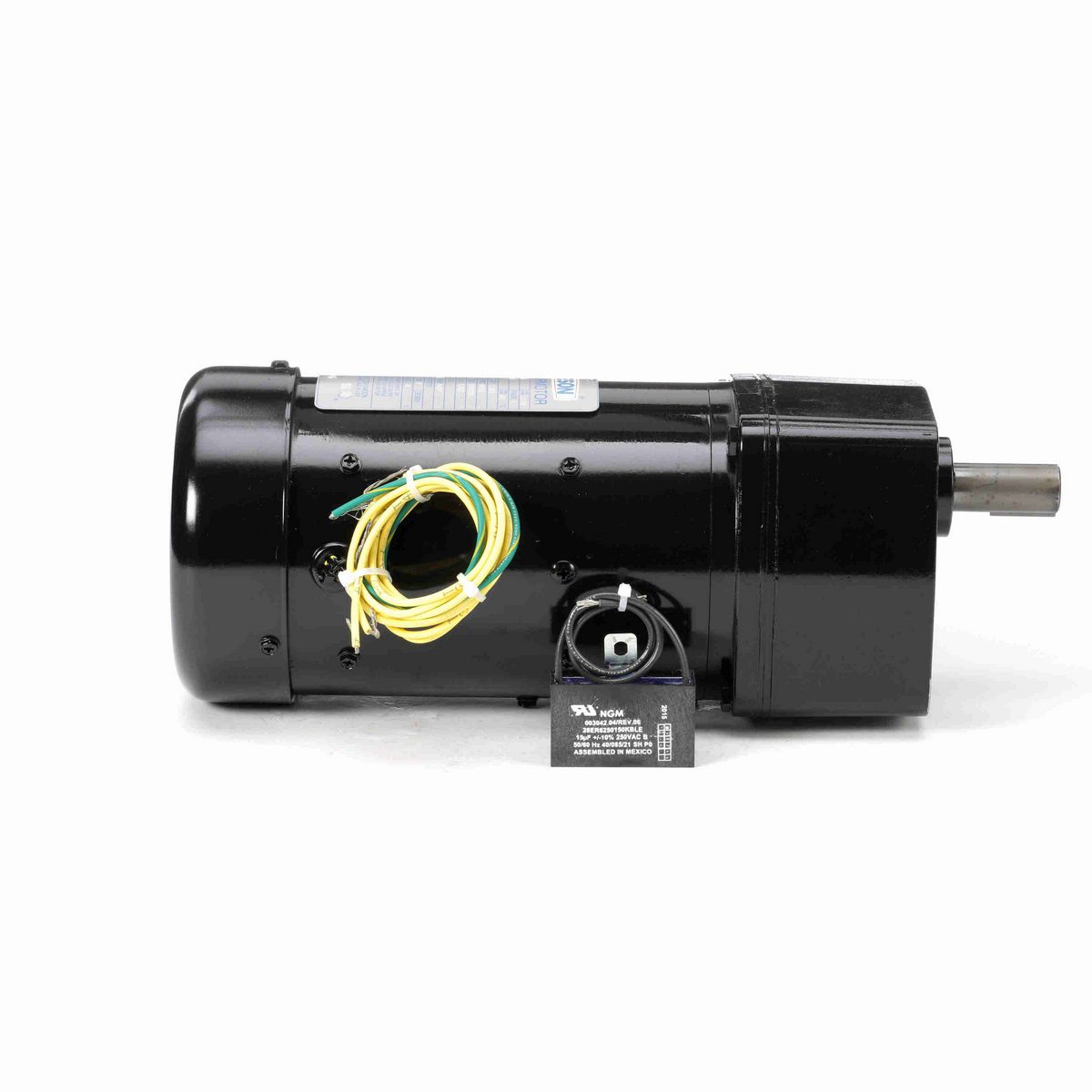LEESON Parallel Shaft Gearmotor, 0.16 HP, 1 Ph, 60 Hz, 110 V, 34 RPM, P42Y Frame, TEFC - 096005.00