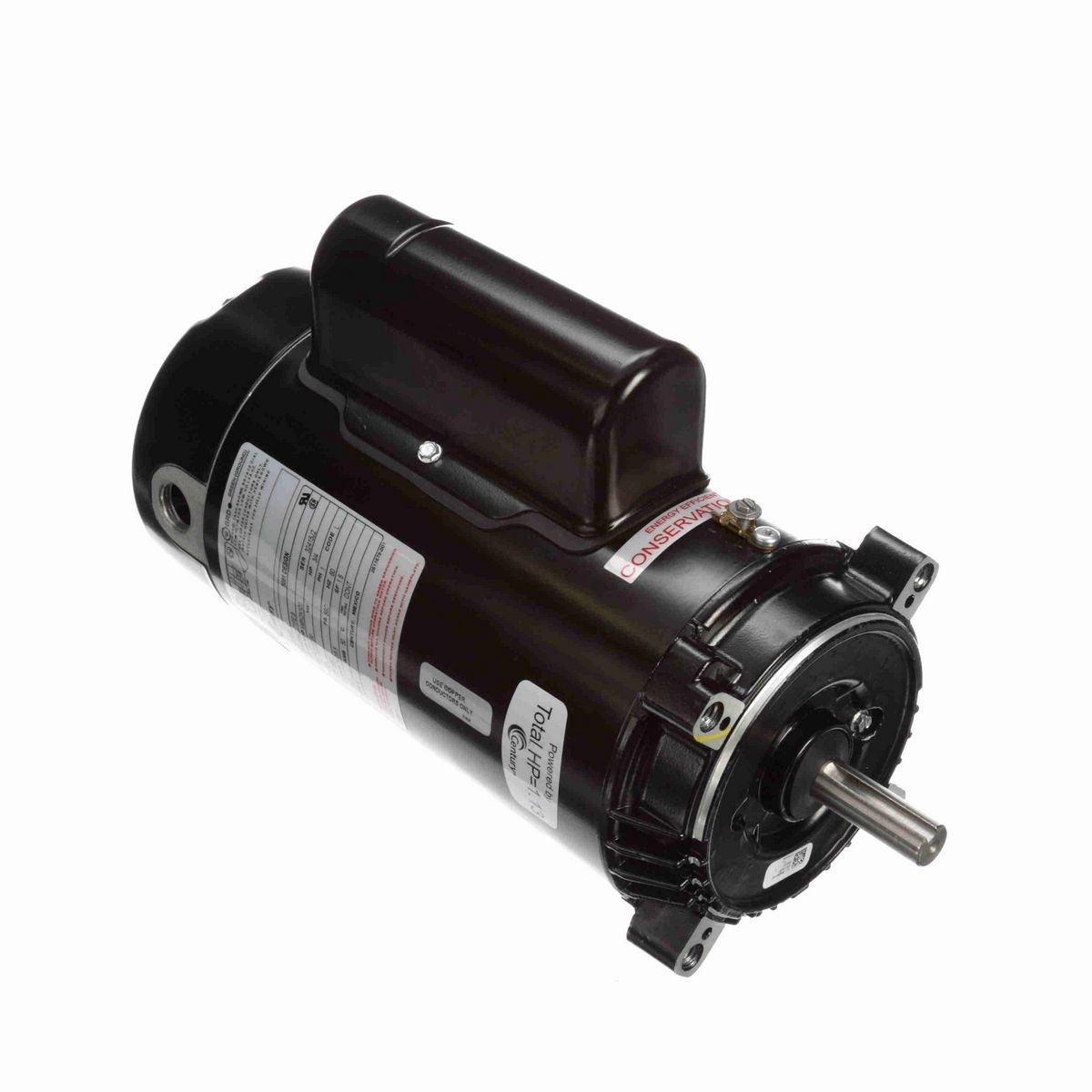 Century Pool Pump Motor, 3/4 HP, 1 Ph, 60 Hz, 230/115 V, 3600 RPM, 56C Frame, ODP - CK1072