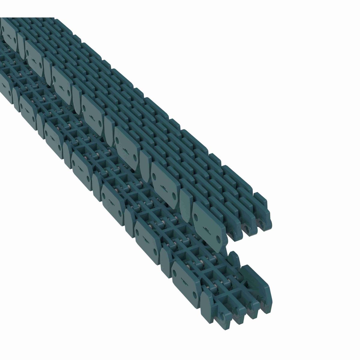 Rexnord 1000RRR Straight Running Raised Rib Rail Track, Material: Green Low Friction Acetal, Width: 38mm, Pitch: 1in - 871.00.00