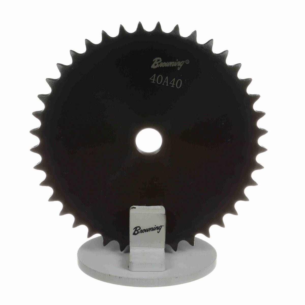Browning Steel Minimum Plain Bore Roller Chain Sprocket - 40A40