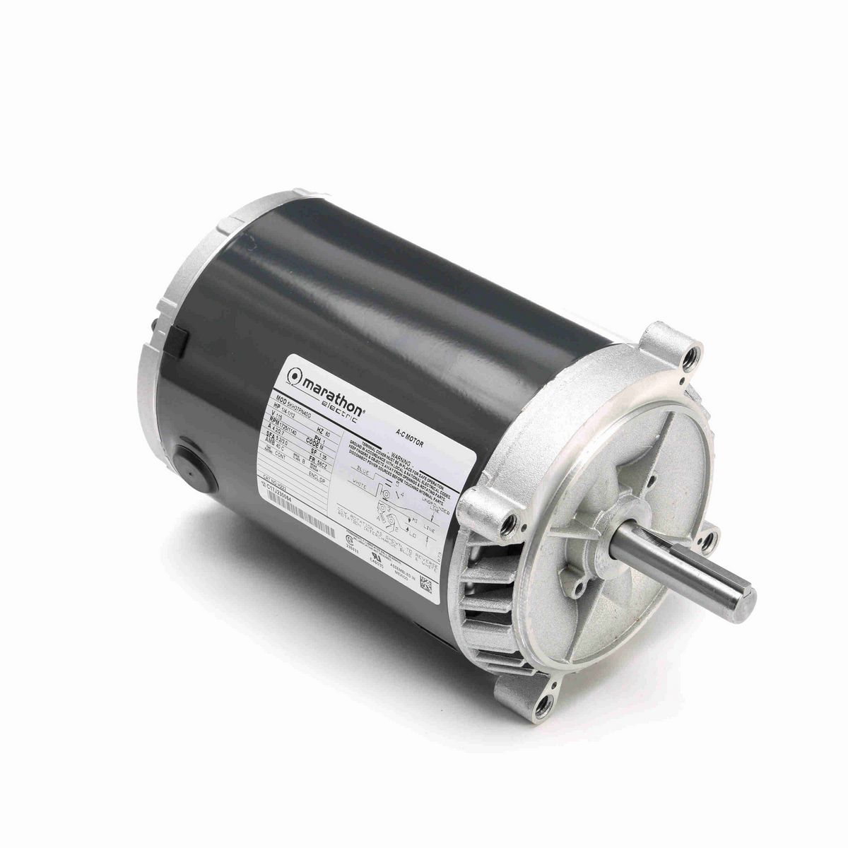 LEESON Fan and Blower Motor, 1/4-1/12 HP, 1 Ph, 60 Hz, 115 V, 1800 RPM, 56CZ Frame, DP - H223