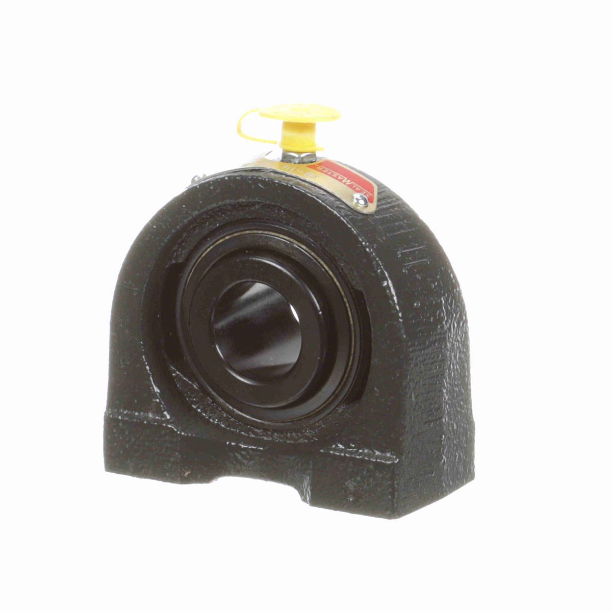 Sealmaster Mounted Cast Iron Tapped Base Pillow Block Ball Bearing - 52100 Bearing Steel, Black Oxided - Setscrew Lock - TB-14