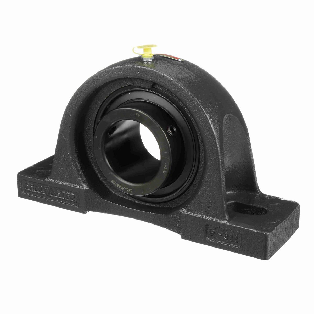 Sealmaster Mounted Cast Iron Two Bolt Pillow Block Ball Bearing - 52100 Bearing Steel, Black Oxided - Setscrew Lock - MP-39C