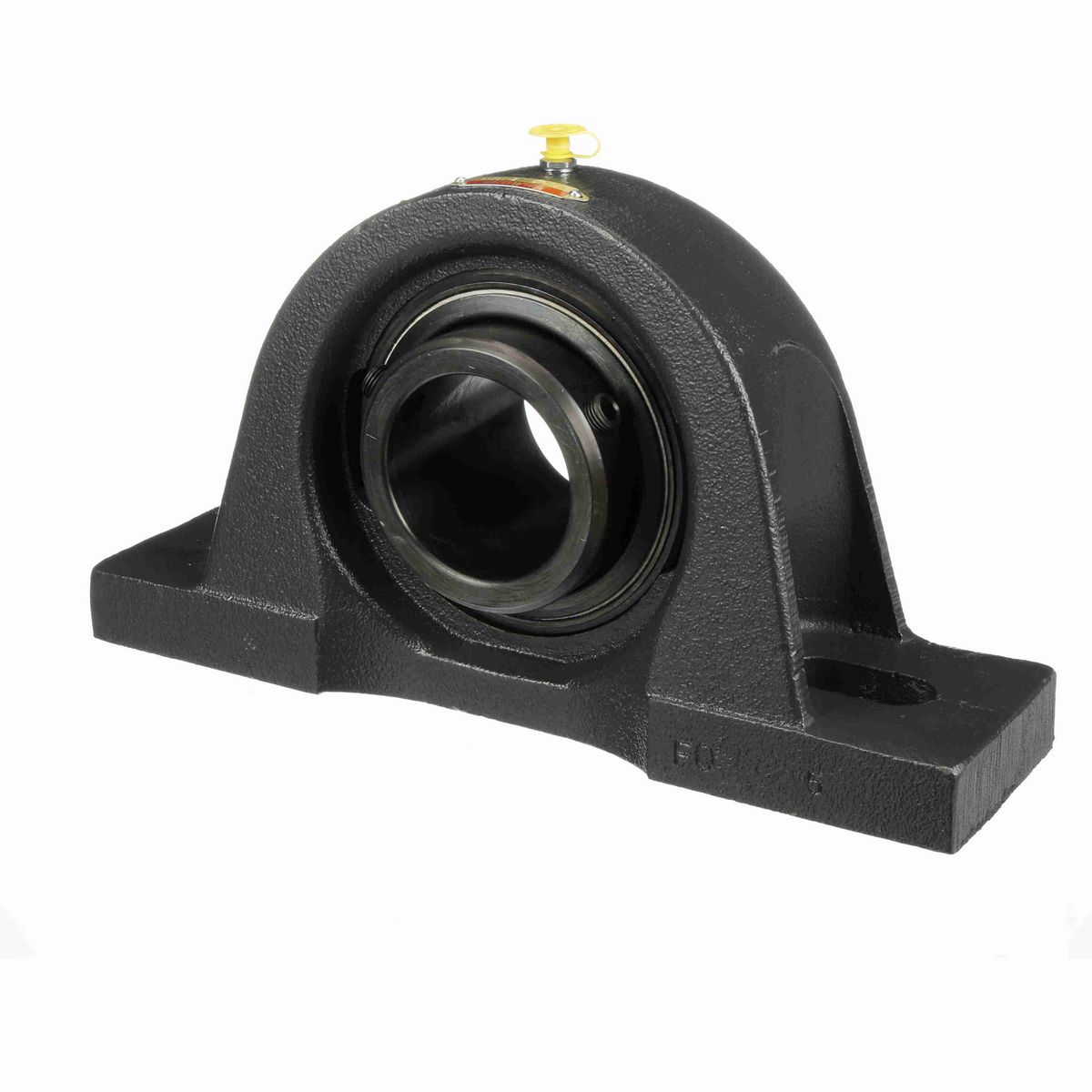 Sealmaster Mounted Cast Iron Two Bolt Pillow Block Ball Bearing - 52100 Bearing Steel, Black Oxided - Double Setscrew Lock - MPD-43