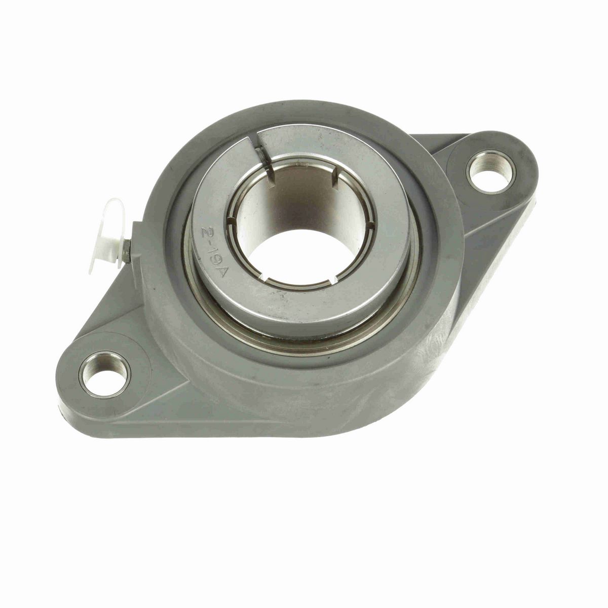 Sealmaster Mounted Composite Two Bolt Flange Ball Bearing - 52100 Bearing Steel, Phosphorus Nickel Coated - Concentric Lock - Corrosion Resistant - CRFTC-PN208T