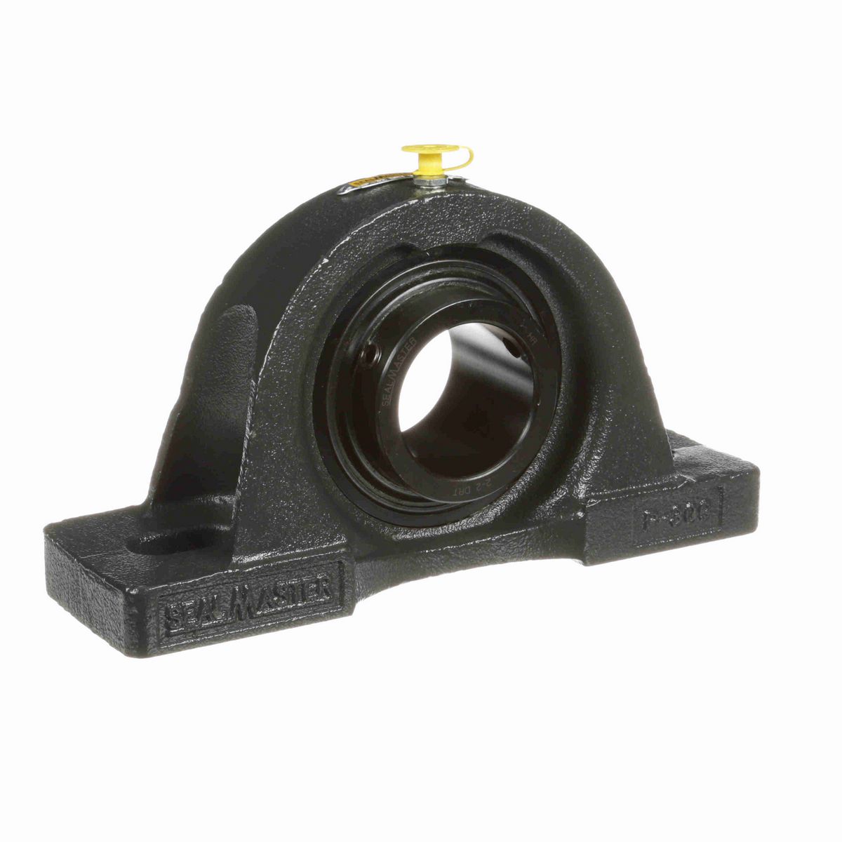 Sealmaster Mounted Cast Iron Two Bolt Pillow Block Ball Bearing - 52100 Bearing Steel, Black Oxided - Setscrew Lock - High Contamination - MP-32 DRT