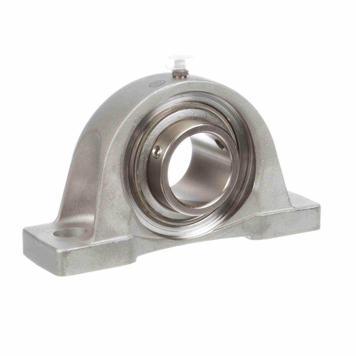 Sealmaster Mounted Stainless Steel Two Bolt Pillow Block Ball Bearing - 52100 Bearing Steel, Phosphorus Nickel Coated - Setscrew Lock - Corrosion Resistant - CRPS-PN31